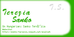 terezia sanko business card